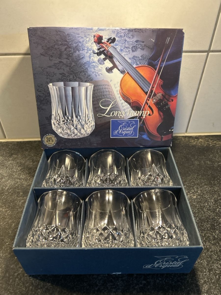 Bicchieri: Superbe set de verres Longchamp Cristal d'Arques, neuf – Usato da Corcelles BE venduto da gig_b89c 2