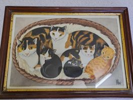 Aquarell Katzen Gisela Buomberger
