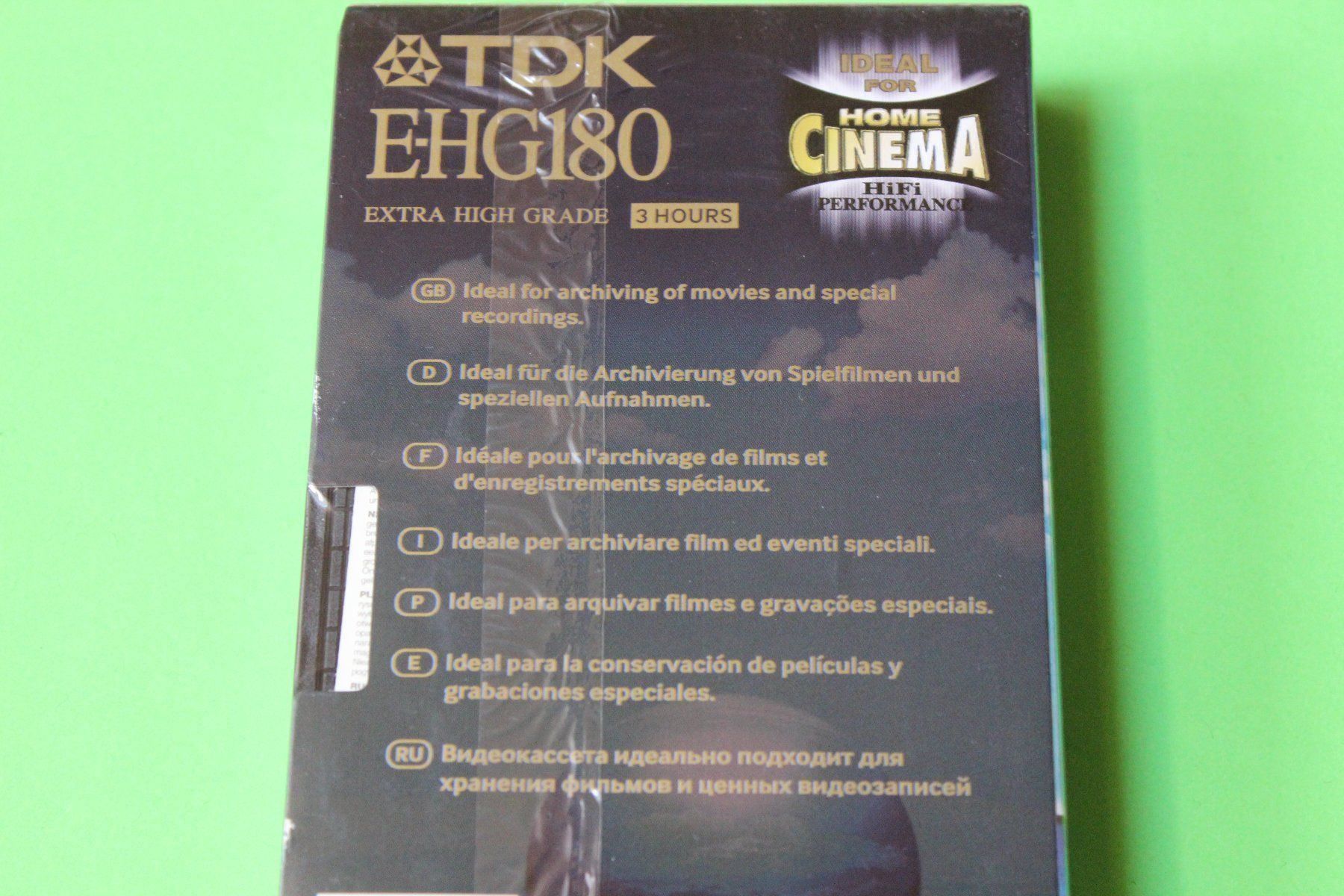 Cassettes vierges: TDK E-HG180 VHS-VIDEOKASSETTE OVP!!!!!!! – Neuf avec emballage d'origine à Tübach par JamesStone 5