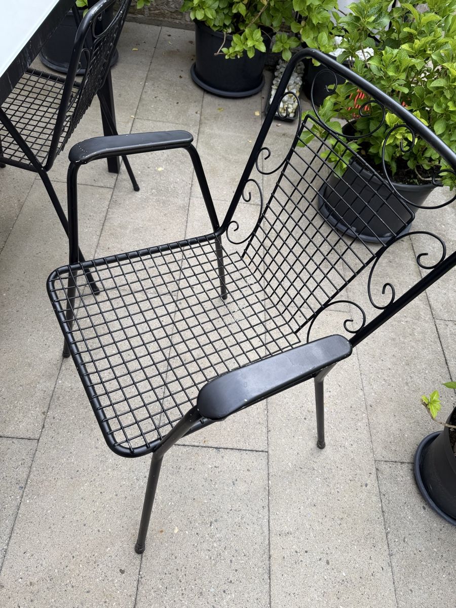 Set di tavolo e panche: Gartentisch mit Glasplatte und 4 Stühlen! – Usato da Zürich venduto da age5. 3