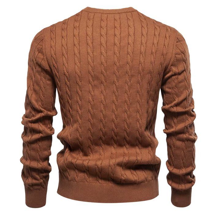 Pulls & Sweat-shirts: Herren-Pullover Hellbraun mit gedrehtem Muster – Neuf (Voir description) à Aadorf par Tbueeler 1