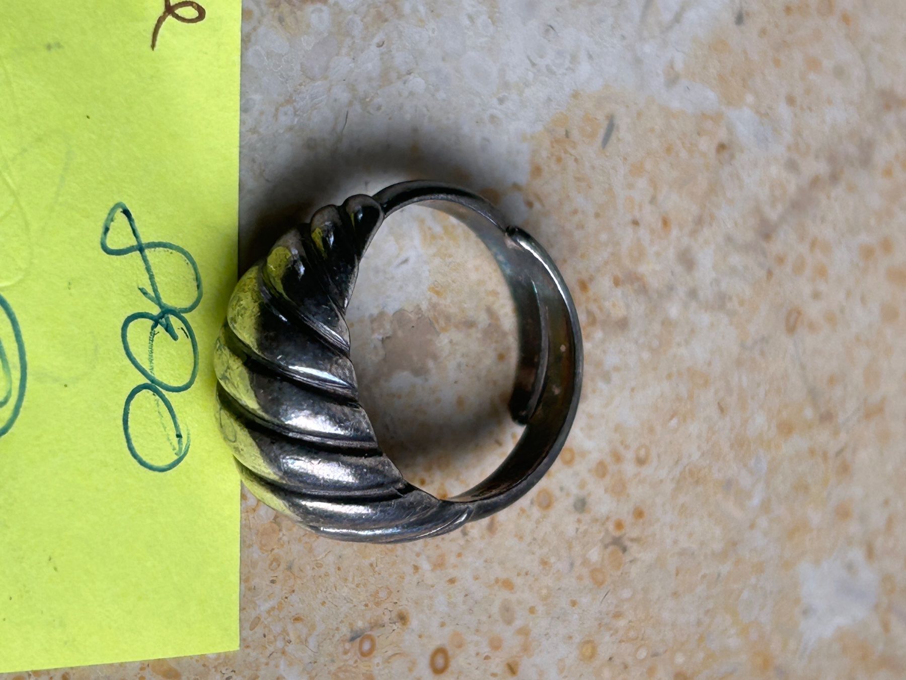 Anelli: Silberring, Gr. 54, Vintage, Muschelform – Usato da Dittingen venduto da Bellevista 4