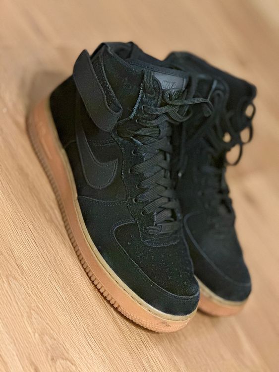 Nike air force one cheap schwarz wildleder