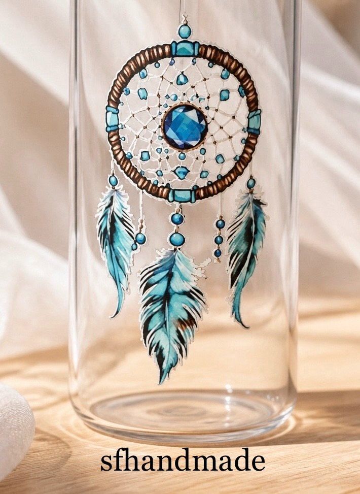 Bicchieri: *Dreamcatcher-Relax* Trinkglas - sfhandmade – Nuovo (secondo la descrizione) da Baar venduto da sfhandmade 1