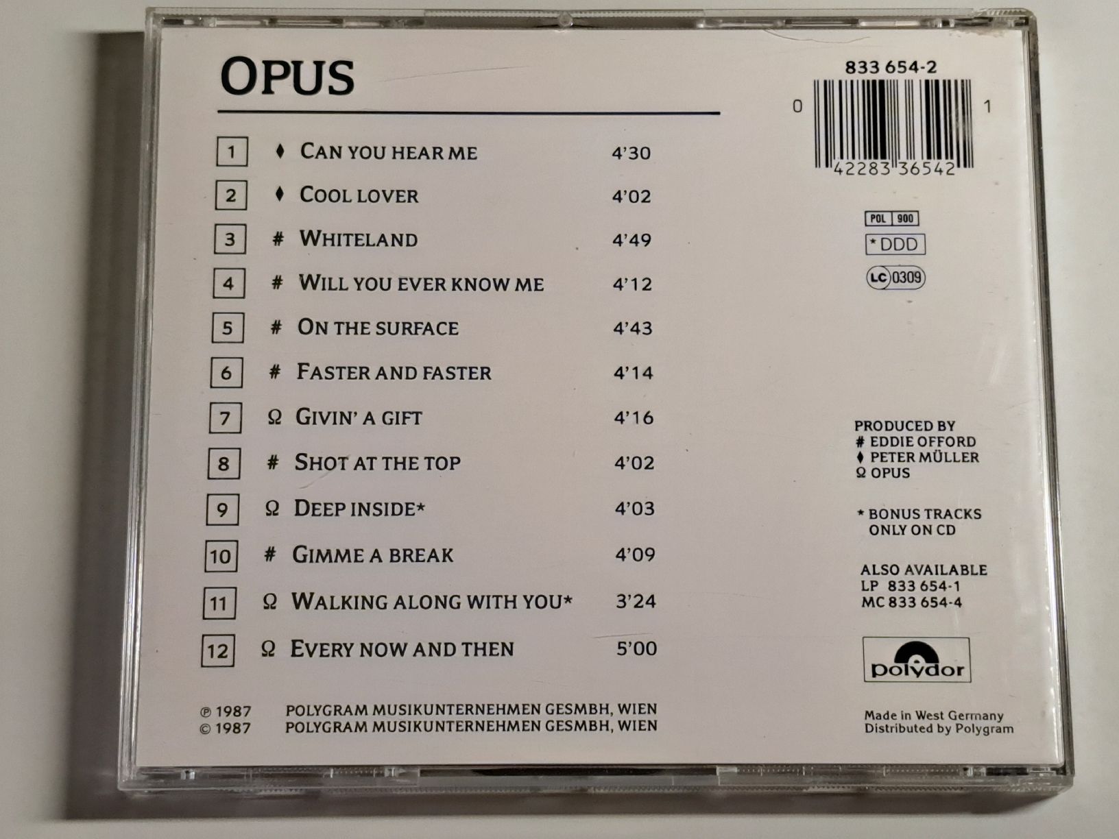 CDs: OPUS - Opus – Gebraucht aus Wichtrach von LuckyLuke69 2