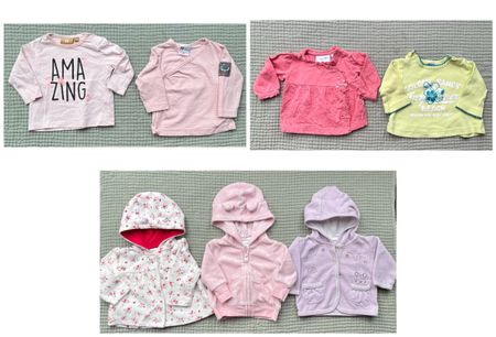 Gr.50/56, KleiderSet Newborn Jäckchen/Oberteile, Mädchen