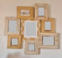Cadre photo mural en bois