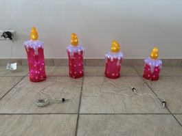 dekorative Kerzen für Weihnachten