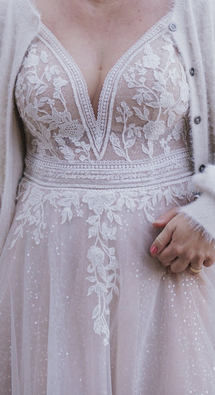 Vestiti: Hochzeitskleid A-Linie champagner – Usato da Bichelsee venduto da Silwinho 1