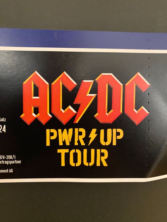 AC/DC PWR UP Tour - Ticket Letzigrund 29.06.2024 (Neu (gemäss ...