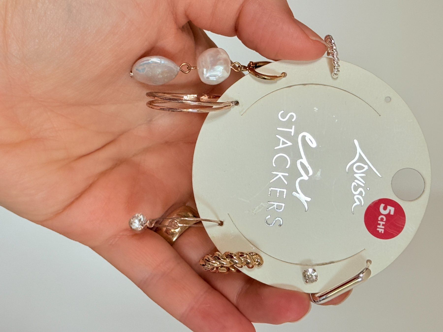Sonstiger Schmuck: Set de boucles d'oreilles Lovisa Ear Stackers neuf – Neu und originalverpackt aus Genève von AGBERG 4
