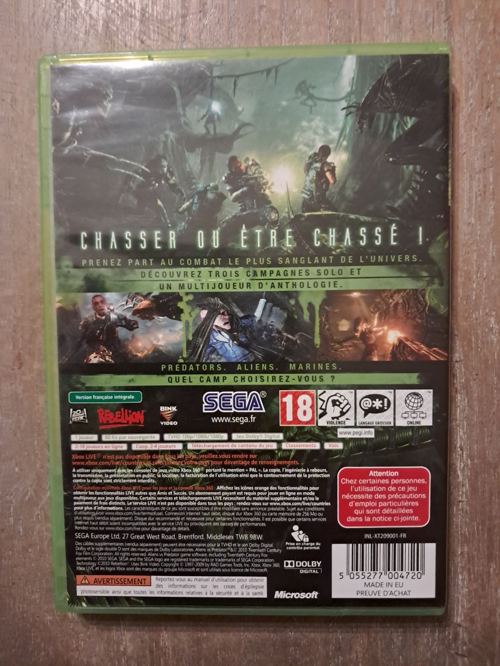 Microsoft Giochi: Alien vs. Predator - XBox 360 - Uncut – Usato da Eschlikon TG venduto da Rare_Ware 1