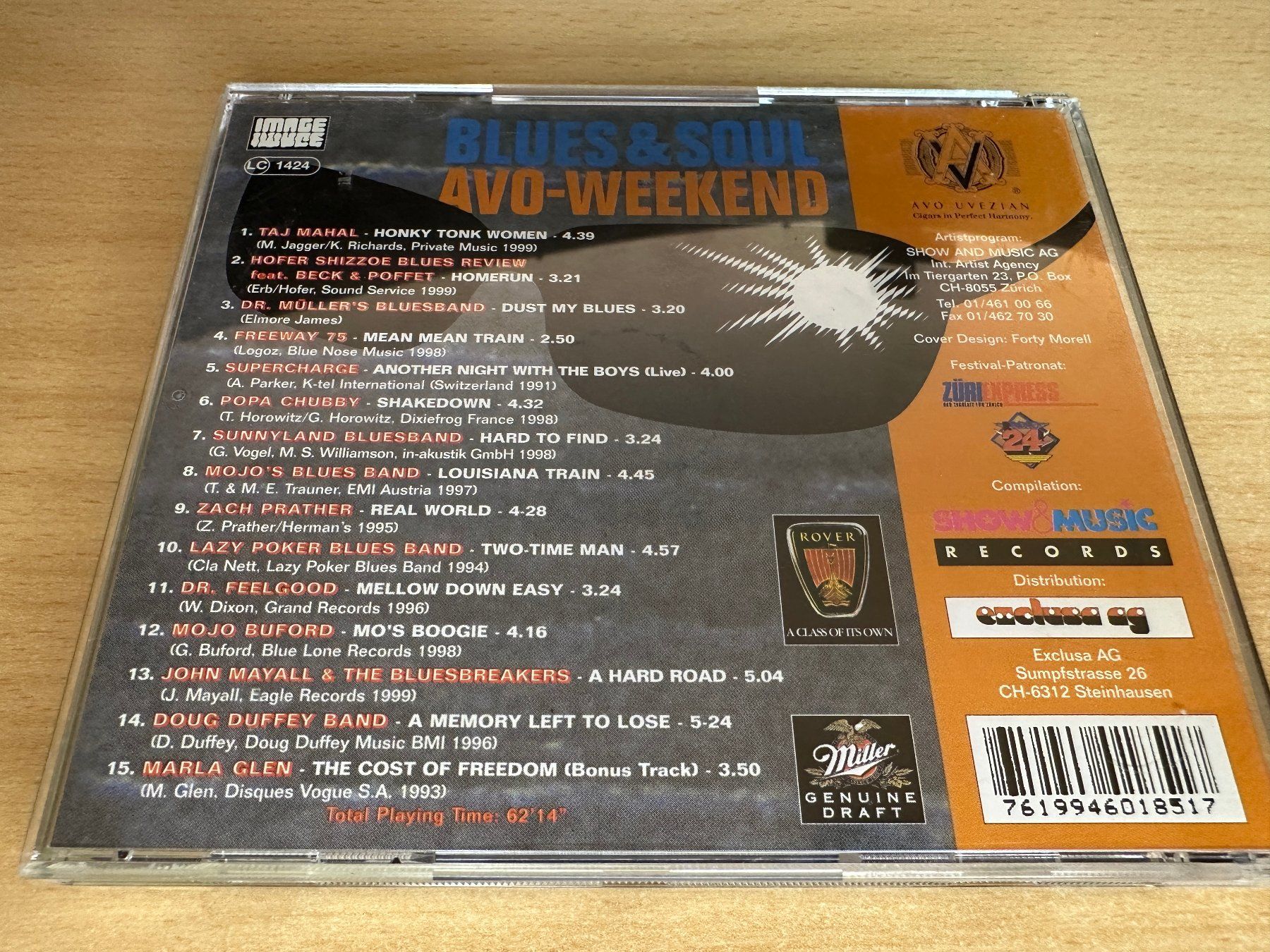 CD: Various – Blues & Soul Avo-Weekend – Usato da Rikon im Tösstal venduto da Alpenmutz 1