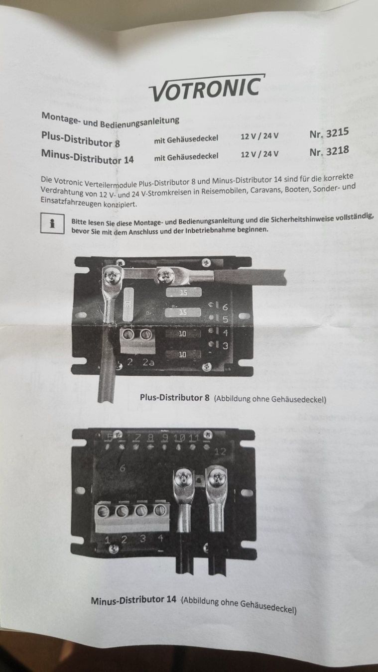 Alimentation électrique: Plus Distributor 8 Votronic – D'occasion à Fürigen par Bucheli59 2