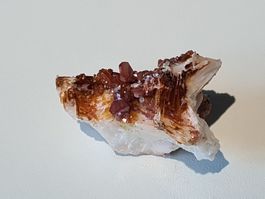 💎 Mineralienstufe Vanadinit-Kristalle auf Baryt (VB66)