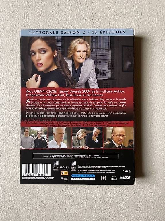 Tutti i DVDs: CD DVD. damages – Usato da Genève venduto da flocon06 2