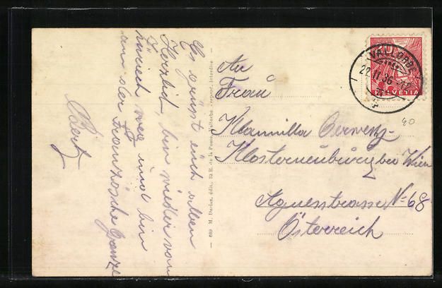 Cartoline postali: Vallorbe, Ortsansicht mit Blick ins Tal – Usato da Berlin venduto da bartko-reher 1