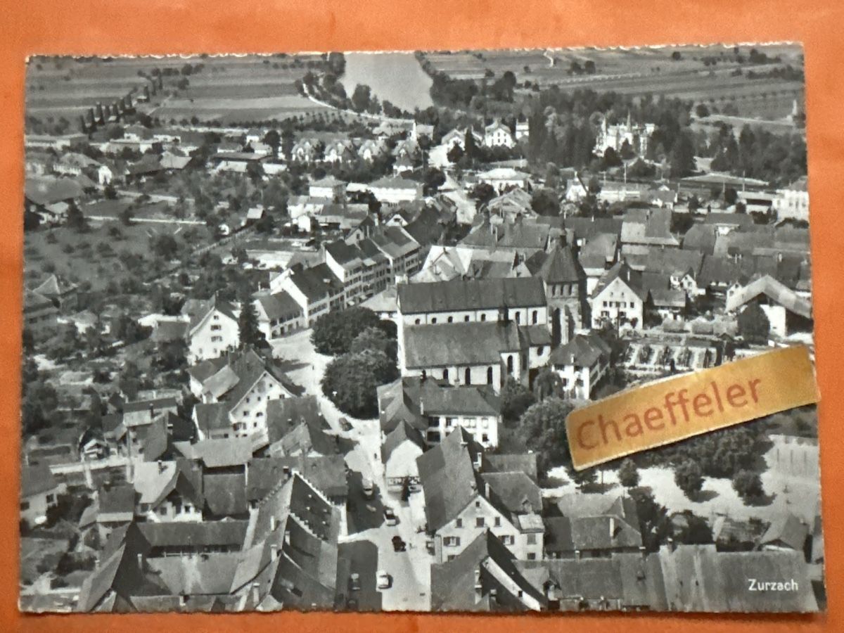Cartoline postali: 1961 Zurzach  – Usato da Zürich venduto da Chaeffeler
