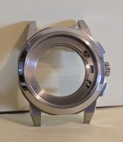 Boîtier montre chrono GMT acier inoxydable 42.8mm NEUF!