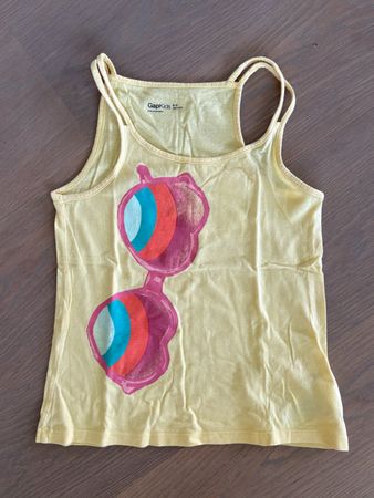 Gelbes Top mit Print, Kids Gap, Grösse 128-134