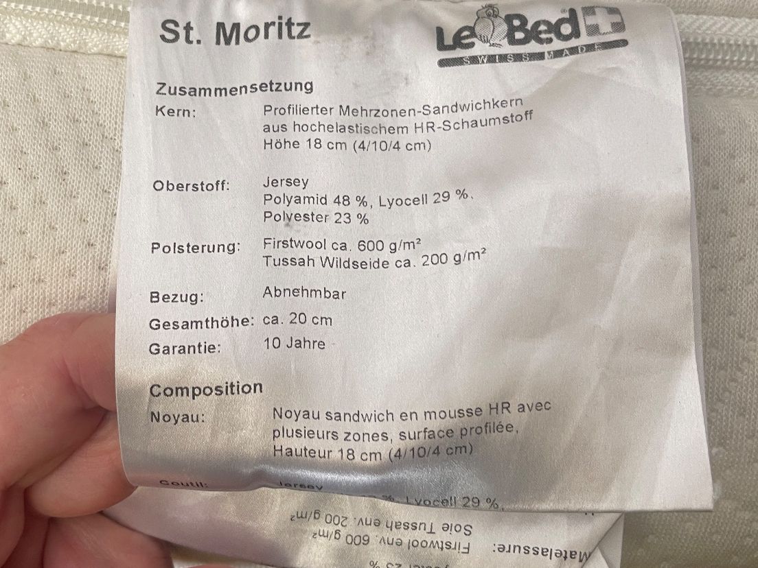 Hülsta Letti: Doppelbett 180x200cm in 8185 Winkel – Usato da Langnau am Albis venduto da phi_fl8q 5
