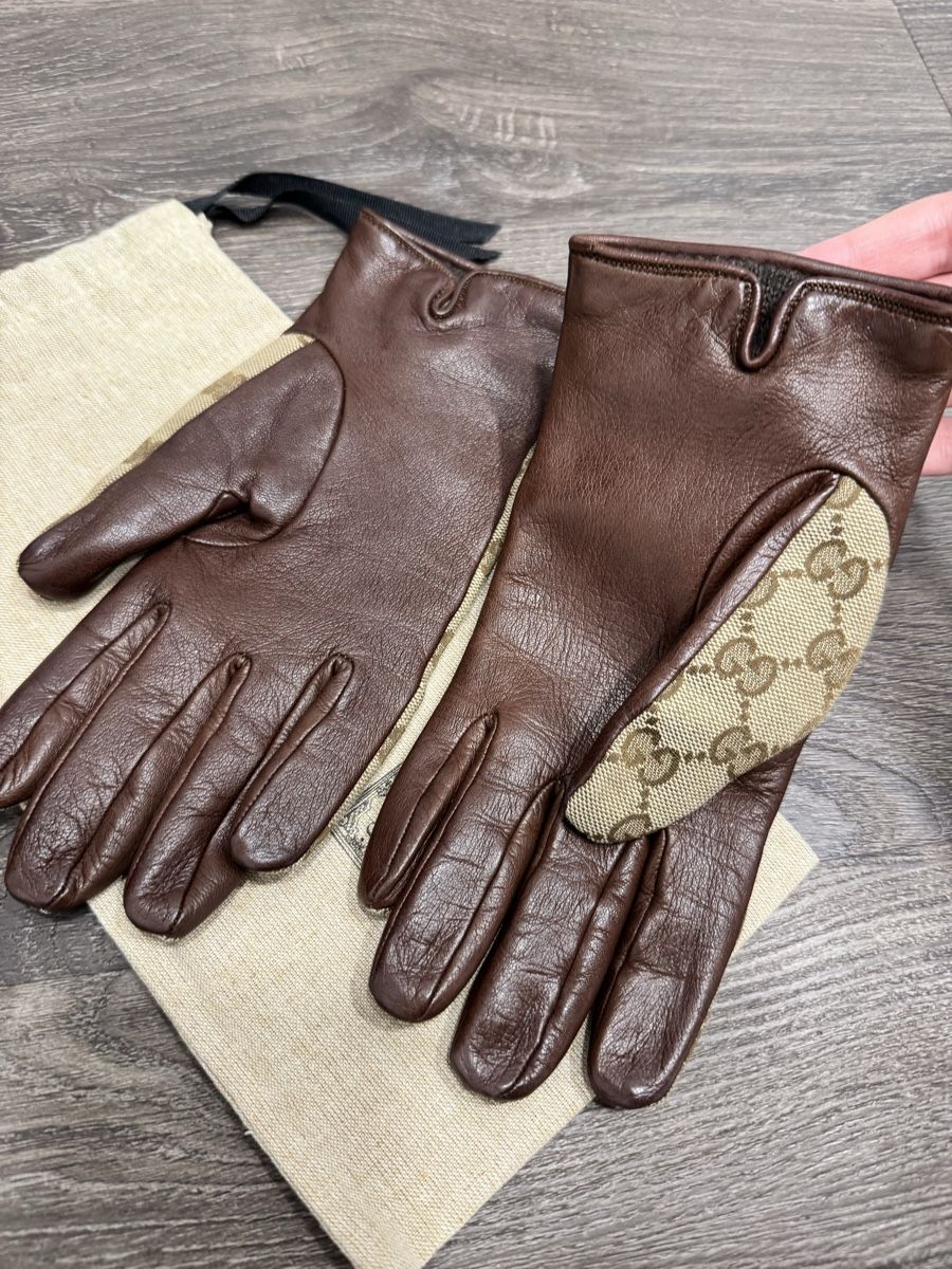 Gucci Guanti & manicotti: Authentic Gucci Logo Gloves, new, size L – Nuovo (secondo la descrizione) da Thonex venduto da Lux_brands01 3