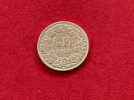 1/2 Fr.  1914 Sehr schön