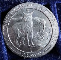 ISLE OF MAN 1 CROWN 1988