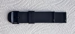 Uhrenarmband Silikon schwarz mit Schnellverschluss neu