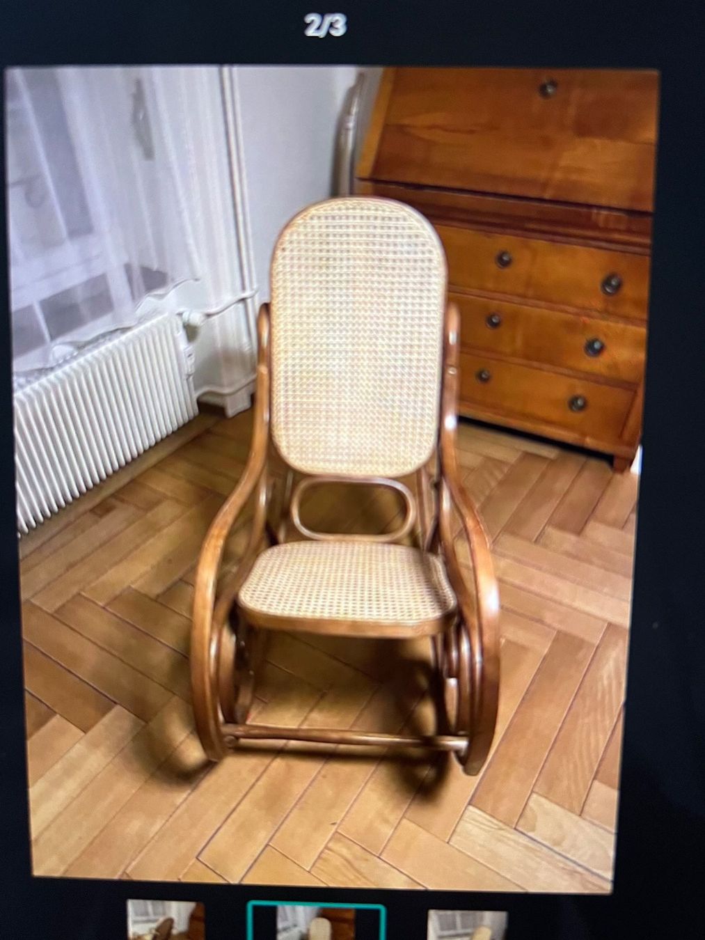 Chaises: Schaukelstuhl mit Wiener Geflecht – D'occasion à Steinhausen par gendai 1