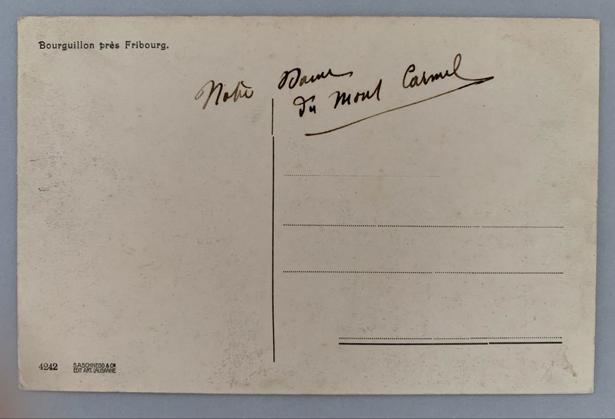 Cartoline postali: Ansichtskarte Schweiz - Bourguillon près Fribourg – Usato da Düdingen venduto da polytropon_5 3