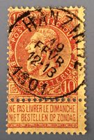 BRIEFMARKEN aus Belgien König Leopold II. GESTEMPELT