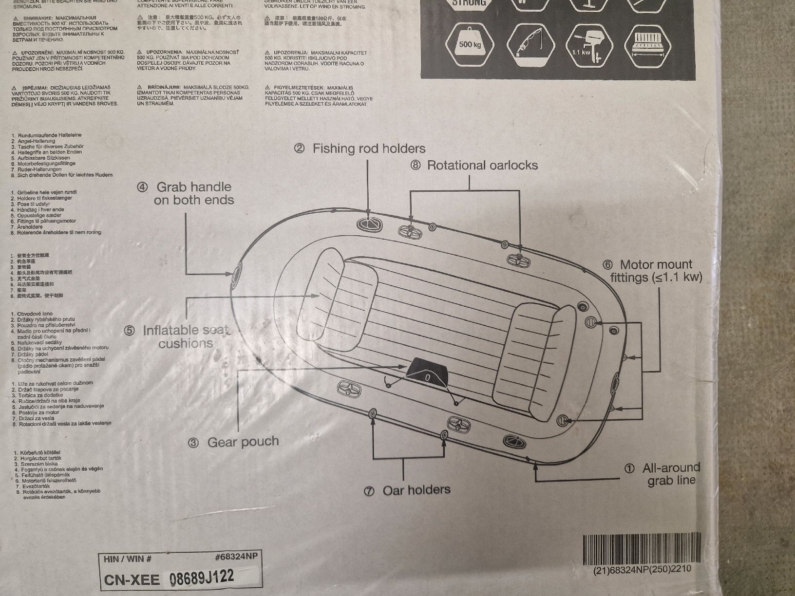 Barche: INTEX Excursion 4 Boot – Neu Verpackt – Nuovo e nell'imballaggio originale da Möhlin venduto da Lyhme94 6