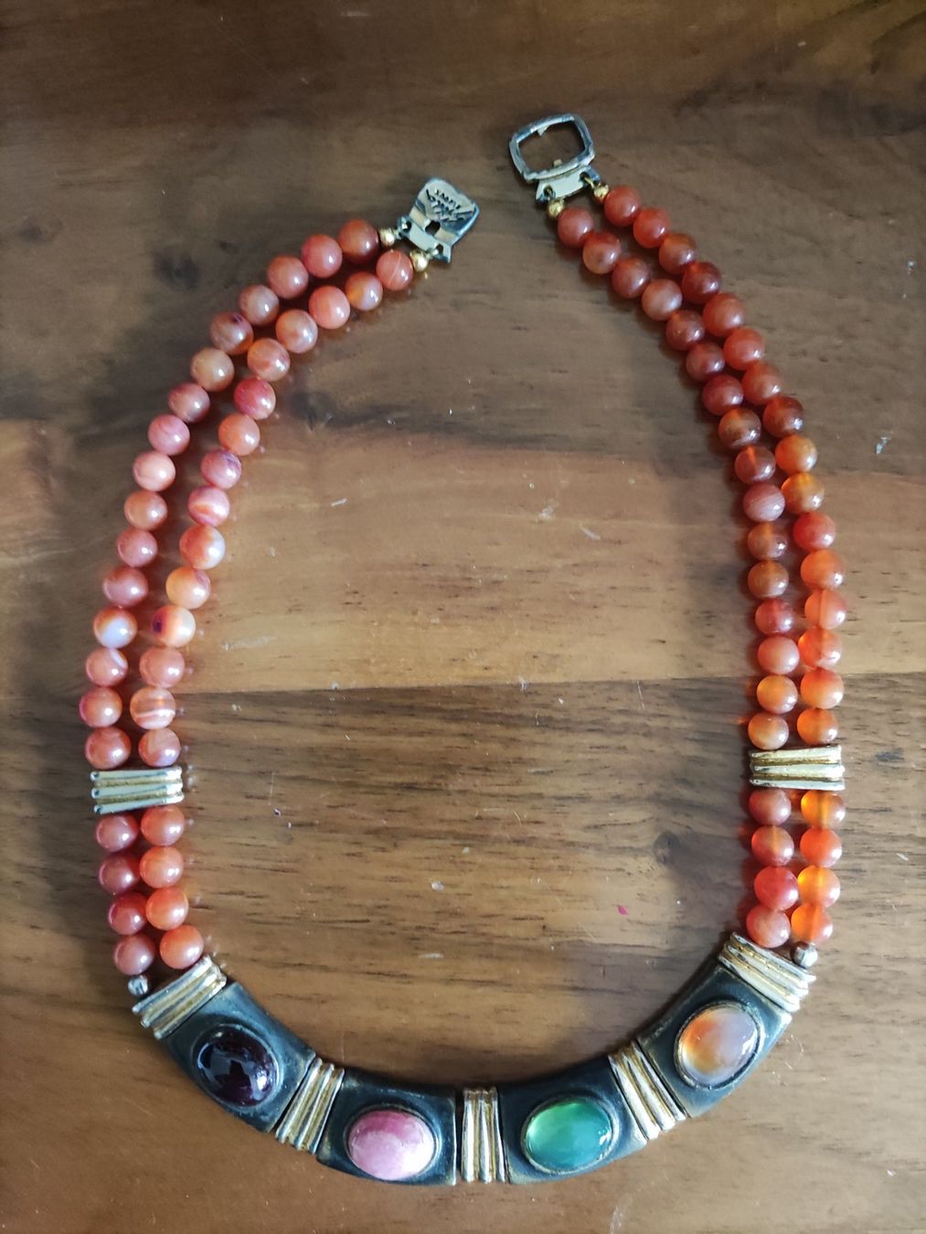 Catenine: Einmaliges Halbedelstein Collier - traumhafte Farben – Usato da Solothurn venduto da Csw1 1