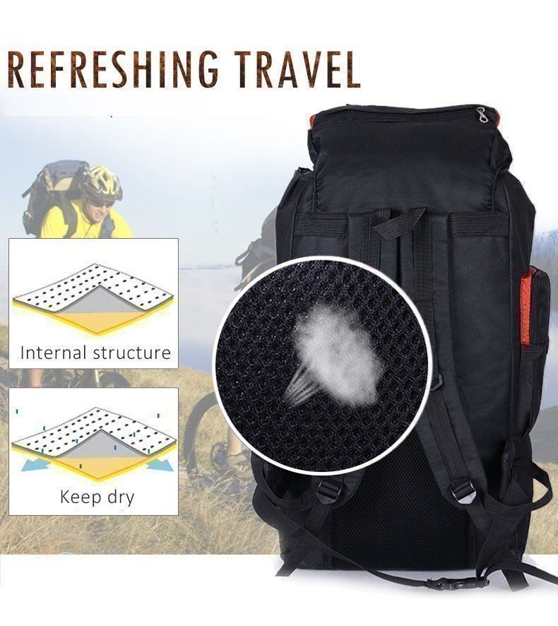 Zaini: WanderRucksack und Reiserucksack 80L Blau – Nuovo e nell'imballaggio originale da St. Margarethen TG venduto da ursk10 1