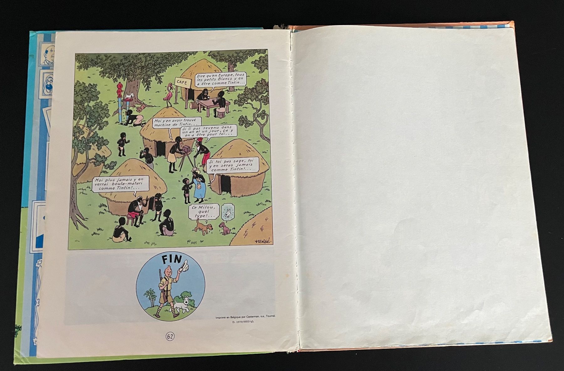 Fumetti: HERGE - TINTIN AU CONGO - CASTERMANN - 1970 – Usato da Courgenay venduto da Kolfree 3