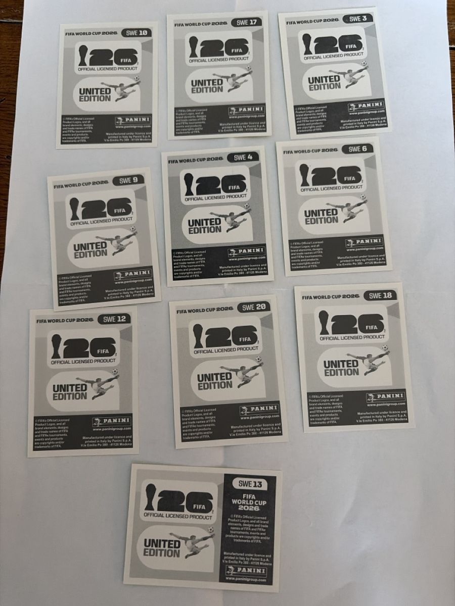 Panini Carte collezionabili: Panini 2026 lot de carte SWE – Nuovo (secondo la descrizione) da Pensier venduto da swerrmich 1