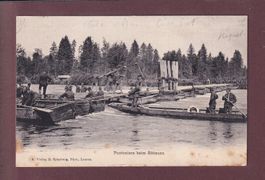 SOLDATEN - Pontoniere beim Abbauen - 1907