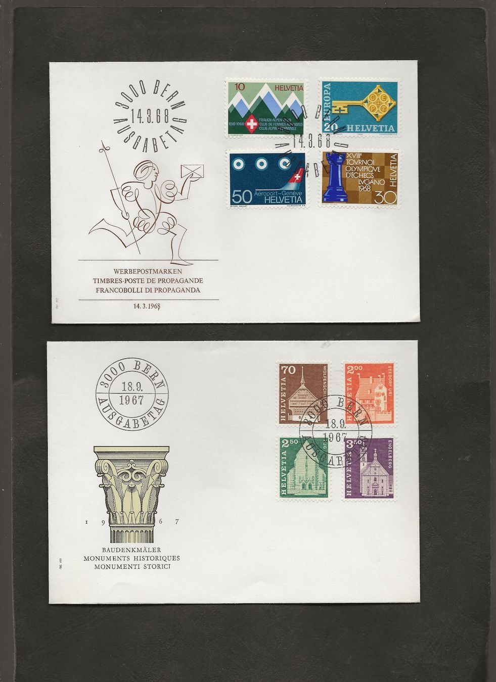 Tutti i francobolli: Schweiz 16 FDC 1967 bis 1972 – Usato da Au ZH venduto da xelagreb01 8