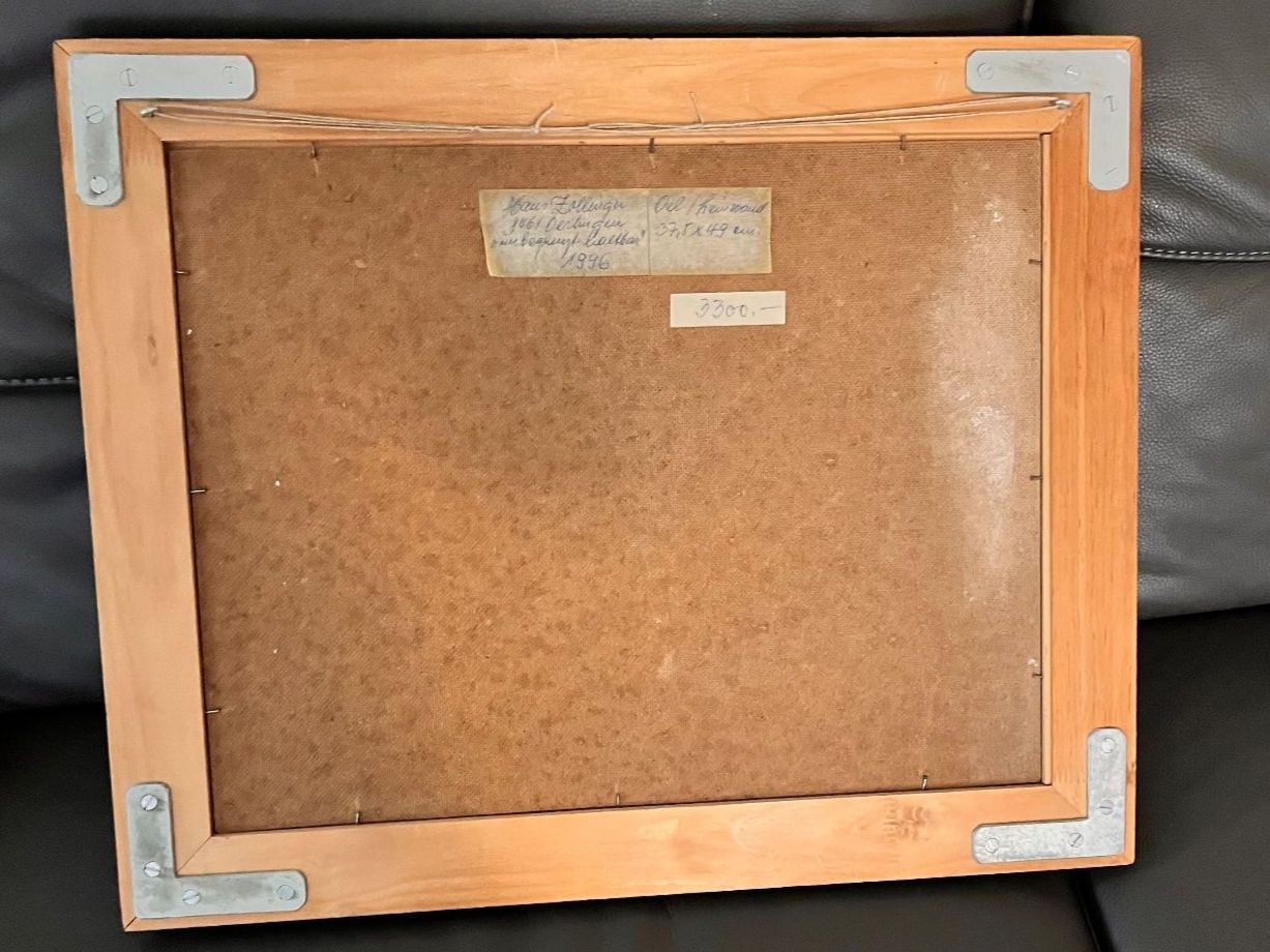 Tableaux: Schönes Gemälde/Oelgemälde 1996 Echtholzrahmen – D'occasion à Niederglatt ZH par estrich04 4