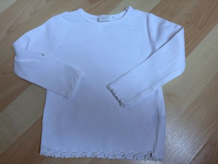 Langarmshirt Next weiss gerippt Gr. 80