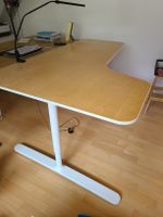 Eckschreibtisch höhenverstellbar(nicht elektrisch) Holzoptik