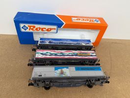 Spur H0 Roco 3er Set SBB verschiedene Unternehmen AC DC