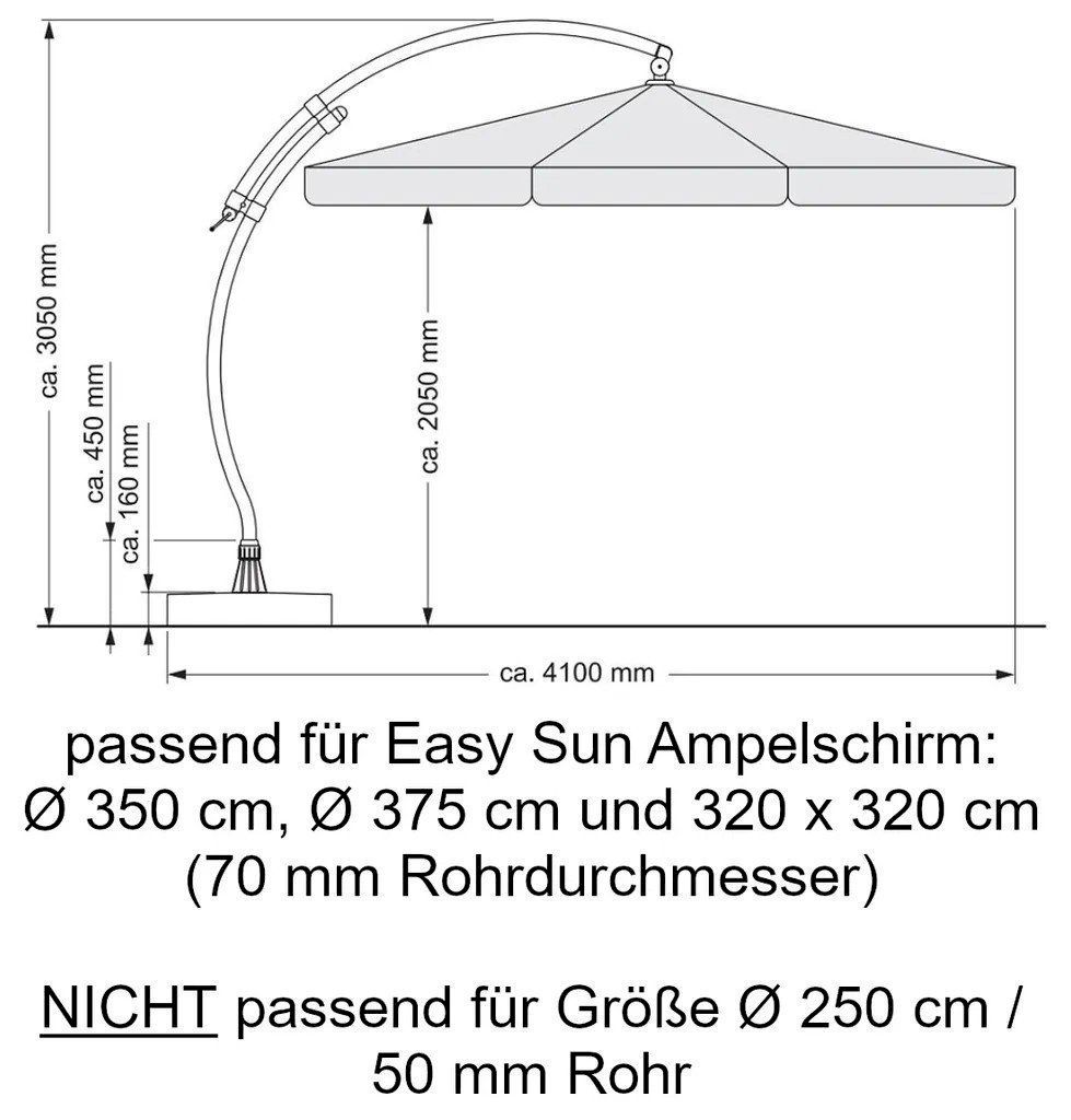 Ombrelloni: Sun Garden Ersatzbezug Ø350cm anthrazit – Nuovo e nell'imballaggio originale da Bottighofen venduto da zaap 4