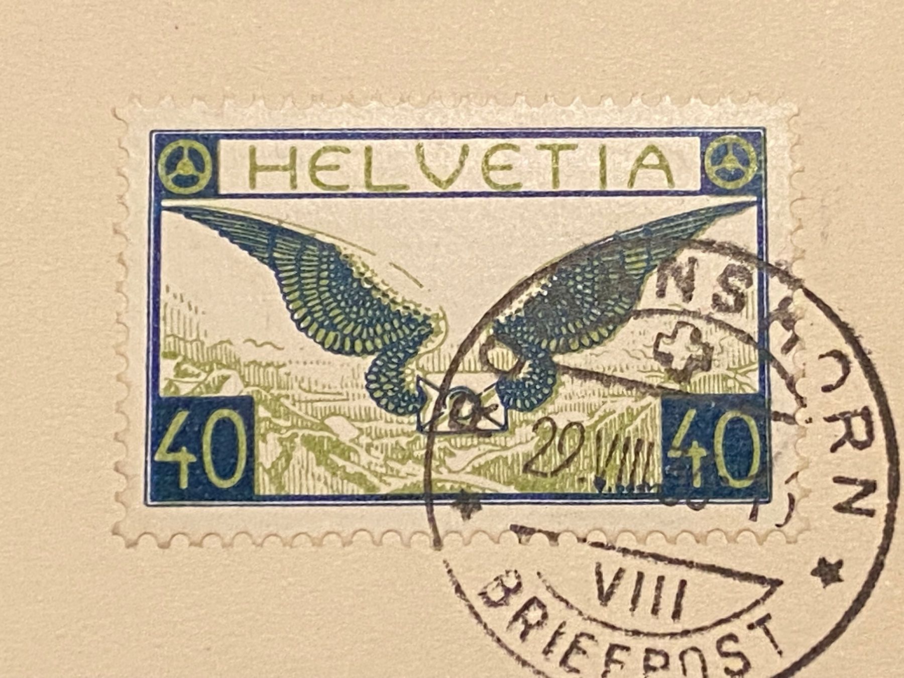 Alle Briefmarken: 1936, Graf Zeppelin Leipziger Messe – Gebraucht aus Aarau von hilde47 3