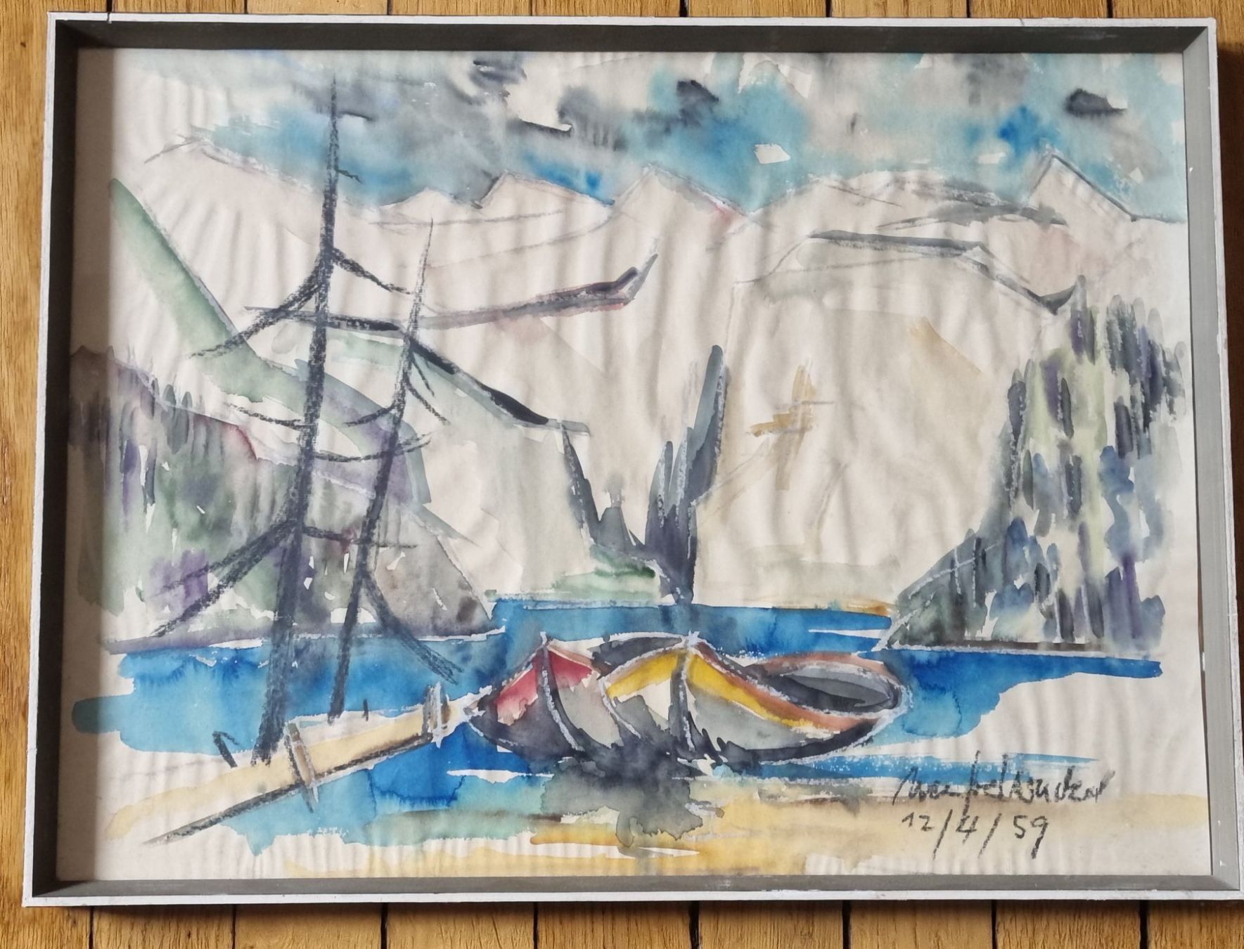 Dipinti: Aquarell Signiert – Usato da Schaffhausen venduto da Leveron13 1