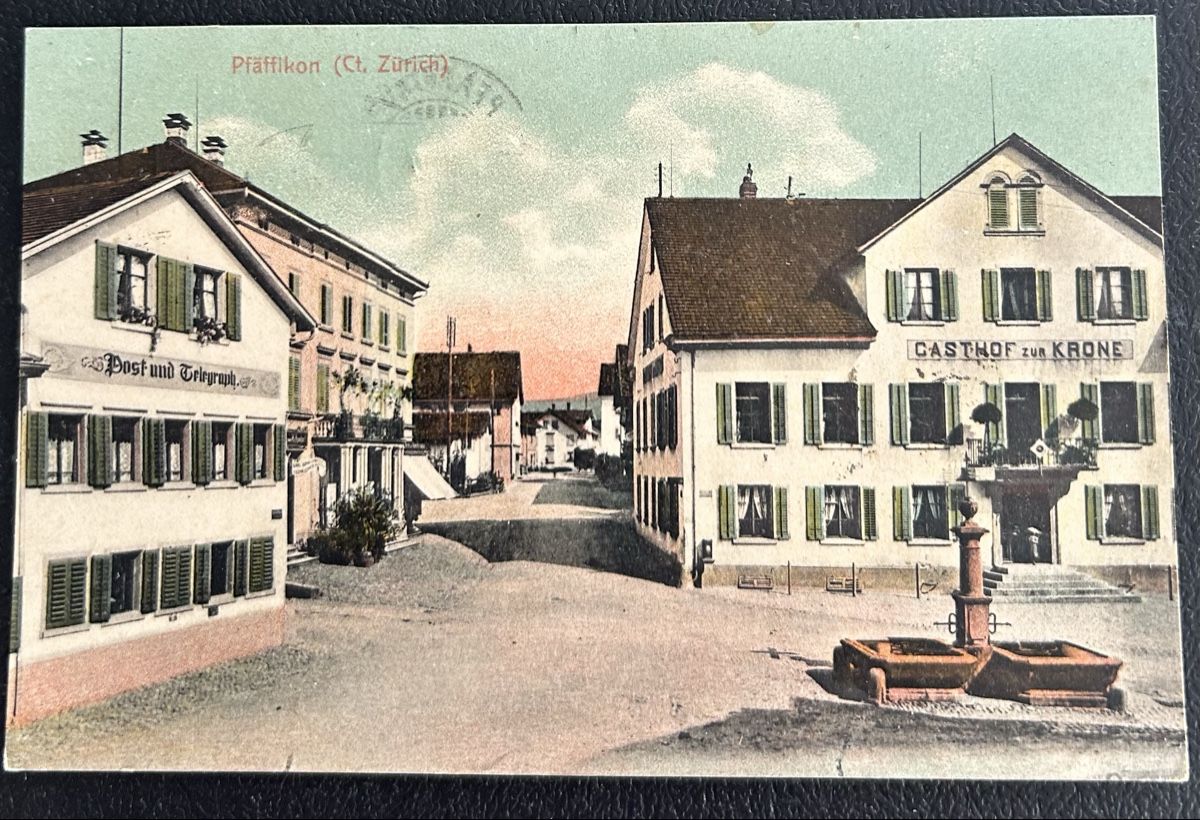 Cartoline postali: Pfäffikon ZH Dorfpartie  – Usato da Horw venduto da Tellbub