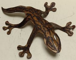 Dekorativer Gusseisen Gecko für Garten & Haus(em338)