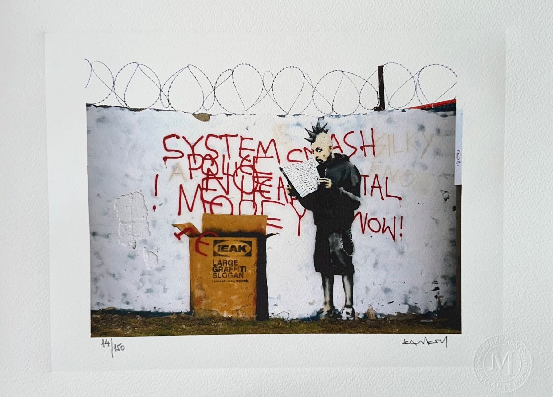 Foto & Immagini: Banksy | Punk with Ikeabox – Usato da Bottighofen venduto da PiiiLoO