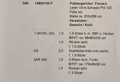 Divani: Schwarz Leder Sofa mit Matratze, Hocker, und Sessel – Usato da Küsnacht ZH venduto da zuriz 3